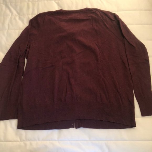 Lands End Purple Button down - Picture 4 of 4